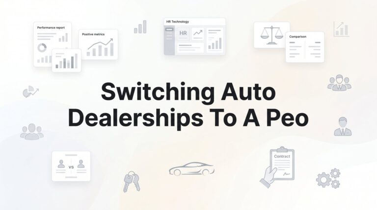 Switching Your Auto Dealership to a PEO: A Practical Step-by-Step Guide