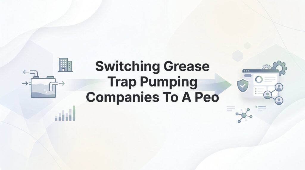 How to Switch Your Grease Trap Pumping Company to a PEO: A Practical Walkthrough