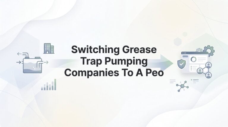 How to Switch Your Grease Trap Pumping Company to a PEO: A Practical Walkthrough