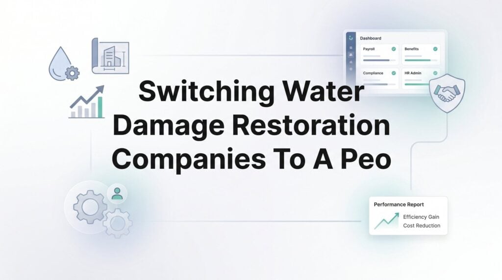 Switching Your Water Damage Restoration Company to a PEO: A Practical Step-by-Step Guide