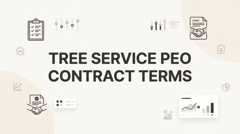 Tree Service PEO Contract Terms: What to Watch Before You Sign