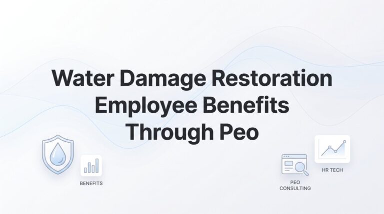 7 Strategies to Unlock Better Employee Benefits for Water Damage Restoration Teams Through a PEO
