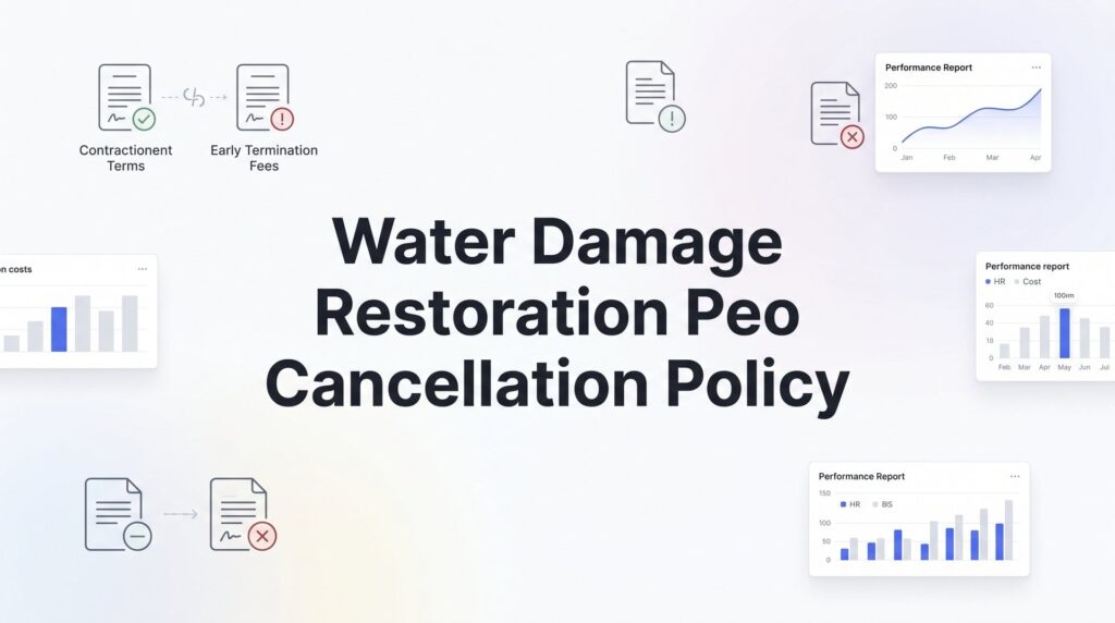 Water Damage Restoration PEO Cancellation Policy: What Business Owners Need to Know Before Signing