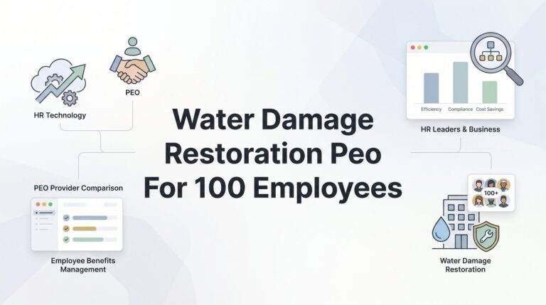 7 Strategies for Choosing a PEO When You Run a Water Damage Restoration Company With 100 Employees
