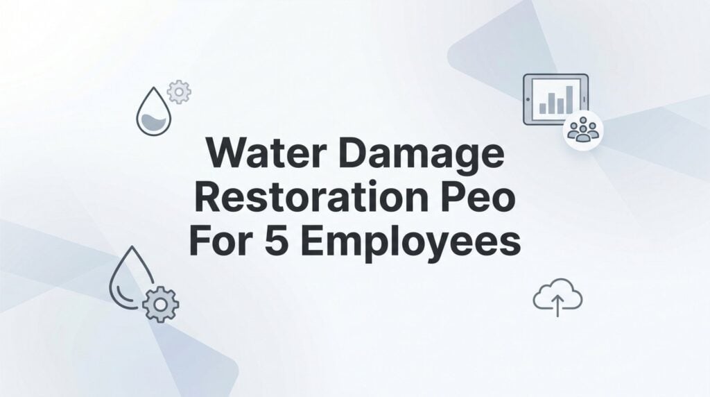 5 Strategies for Choosing a PEO When You Run a Water Damage Restoration Crew of 5