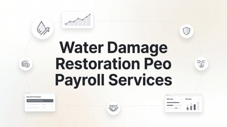 Water Damage Restoration PEO Payroll Services: What Business Owners Actually Need to Know