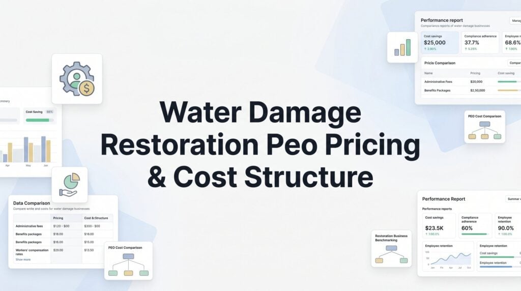 Water Damage Restoration PEO Pricing & Cost Structure: What Business Owners Actually Pay