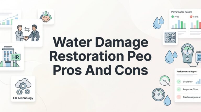 Water Damage Restoration PEO Pros and Cons: What Business Owners Need to Know Before Signing