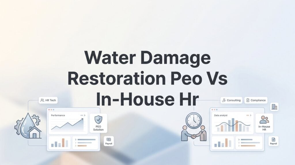 7 Decision Strategies for Water Damage Restoration Companies Weighing PEO vs In-House HR