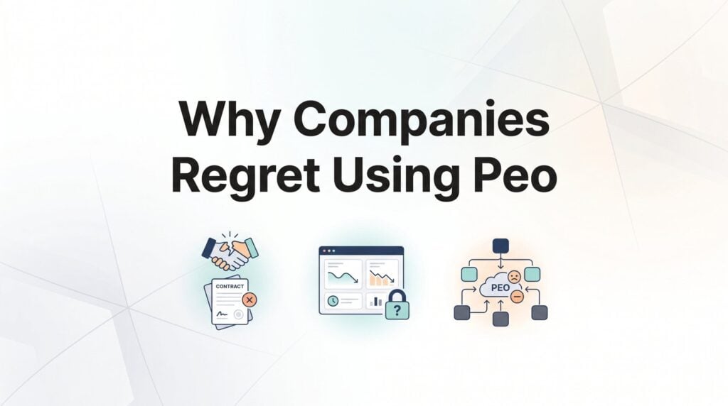 Why Companies Regret Using a PEO — And How to Avoid the Same Mistakes