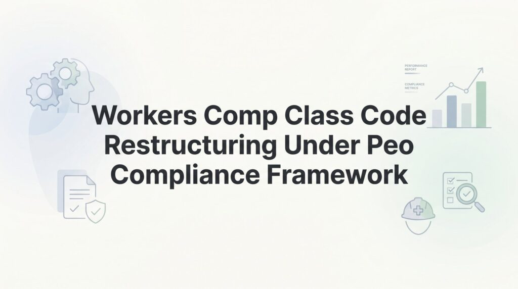 How to Restructure Workers’ Comp Class Codes Under a PEO Compliance Framework
