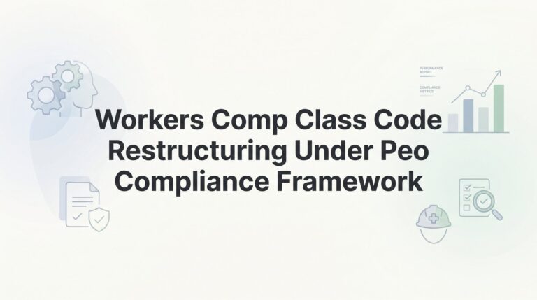 How to Restructure Workers’ Comp Class Codes Under a PEO Compliance Framework
