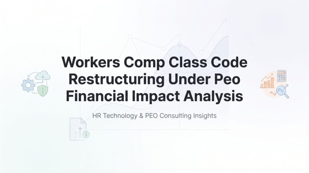 Workers’ Comp Class Code Restructuring Under a PEO: What It Actually Means for Your Bottom Line