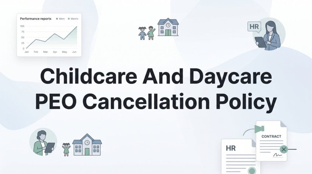 Childcare and Daycare PEO Cancellation Policy: What to Know Before You Sign
