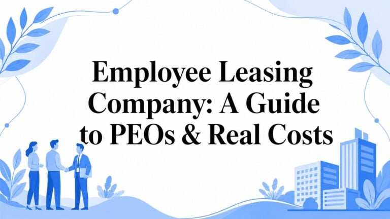 Employee Leasing Company: A Guide to PEOs & Real Costs