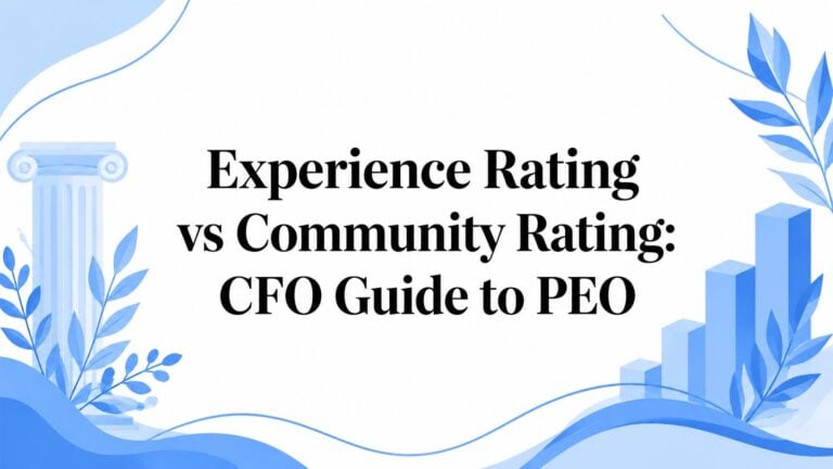 Experience Rating vs Community Rating: CFO Guide to PEO