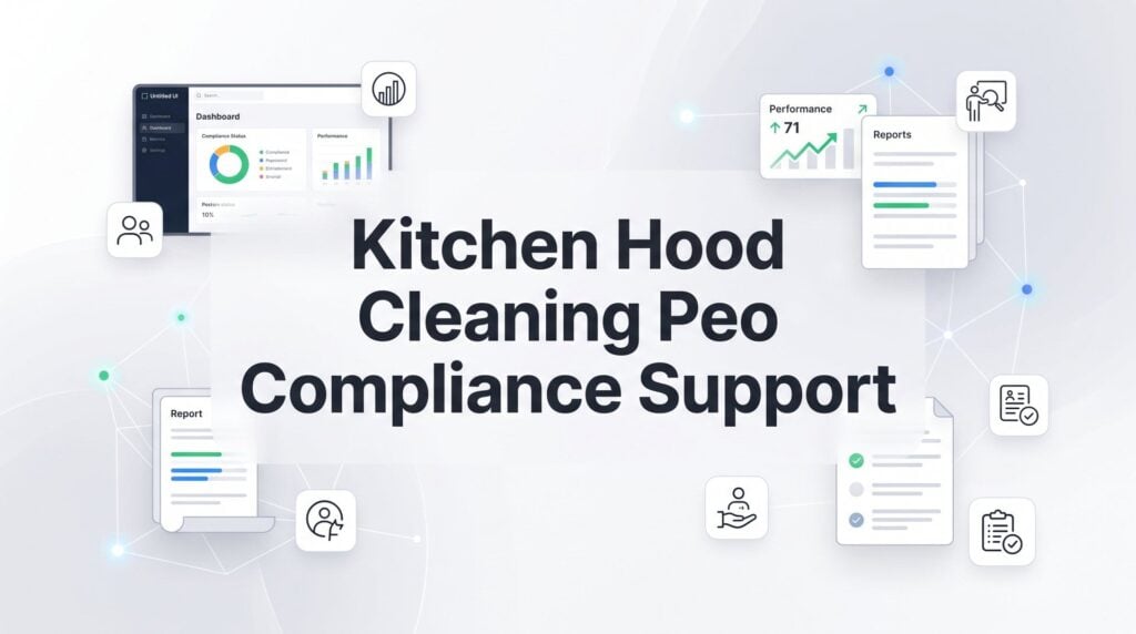 Kitchen Hood Cleaning PEO Compliance Support: What It Actually Covers