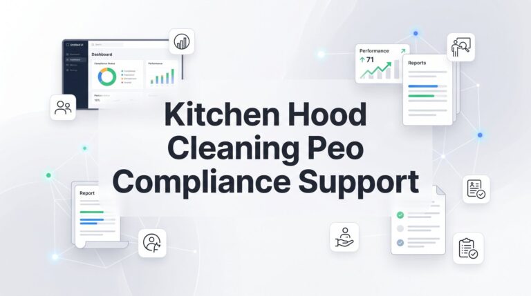 Kitchen Hood Cleaning PEO Compliance Support: What It Actually Covers