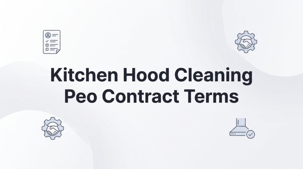 PEO Contract Terms for Kitchen Hood Cleaning Companies: What to Watch Before You Sign