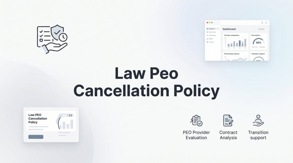 Law Firm PEO Cancellation Policies: What You’re Agreeing To Before You Sign