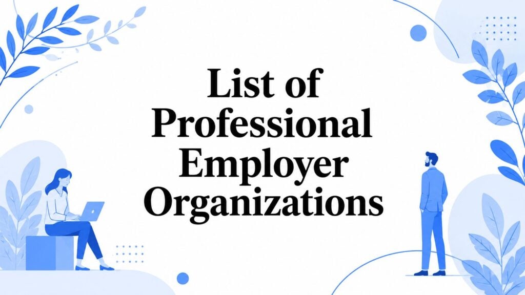 List of Professional Employer Organizations