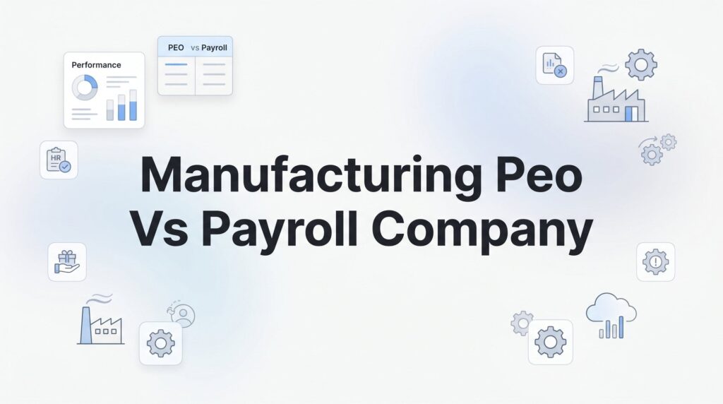 Manufacturing PEO vs Payroll Company: Which One Actually Fits Your Shop Floor?