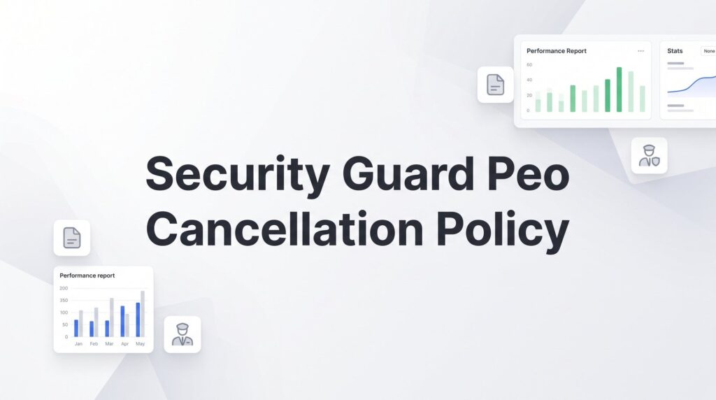 Security Guard PEO Cancellation Policy: What to Know Before You Sign