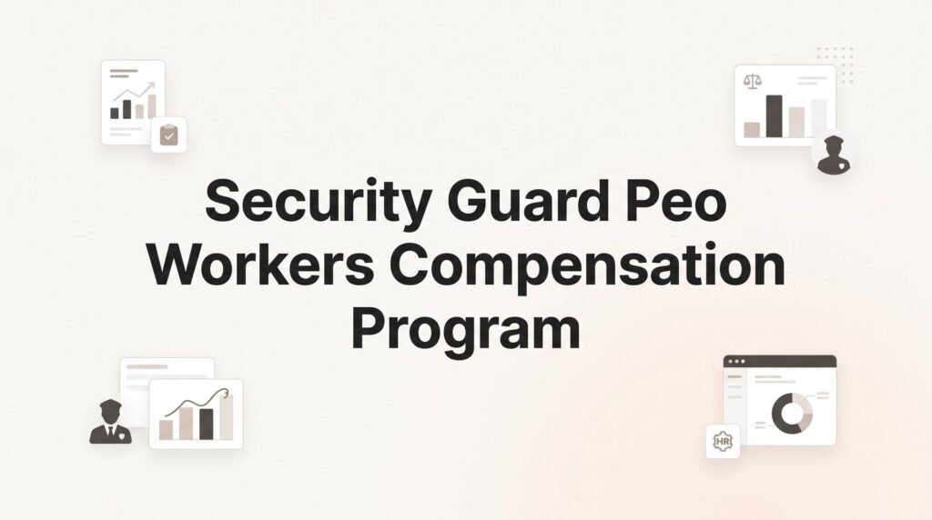 Security Guard PEO Workers Compensation Program: What It Covers and Why It Matters