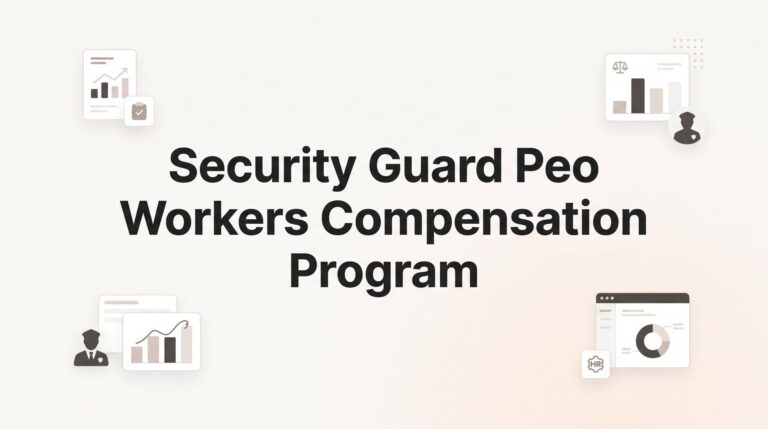 Security Guard PEO Workers Compensation Program: What It Covers and Why It Matters