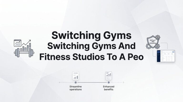 How to Switch Your Gym or Fitness Studio to a PEO (Without Disrupting Operations)