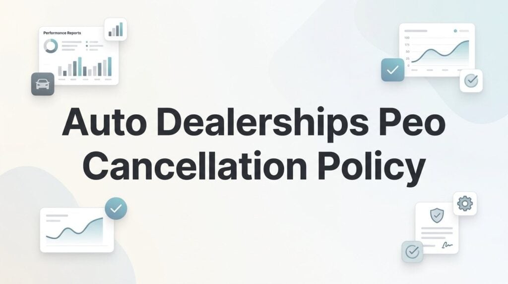 Auto Dealership PEO Cancellation Policies: What You’re Agreeing To Before You Sign