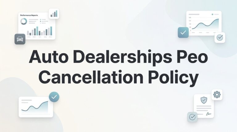 Auto Dealership PEO Cancellation Policies: What You’re Agreeing To Before You Sign