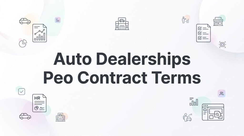PEO Contract Terms Auto Dealerships Should Read Carefully