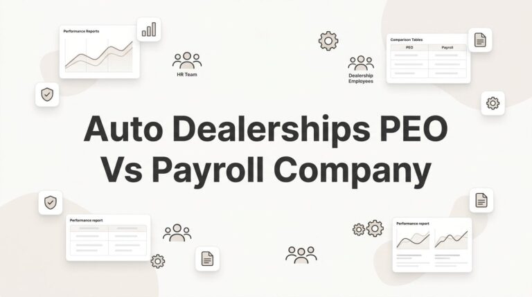 PEO vs Payroll Company for Auto Dealerships: Which One Actually Makes Sense?