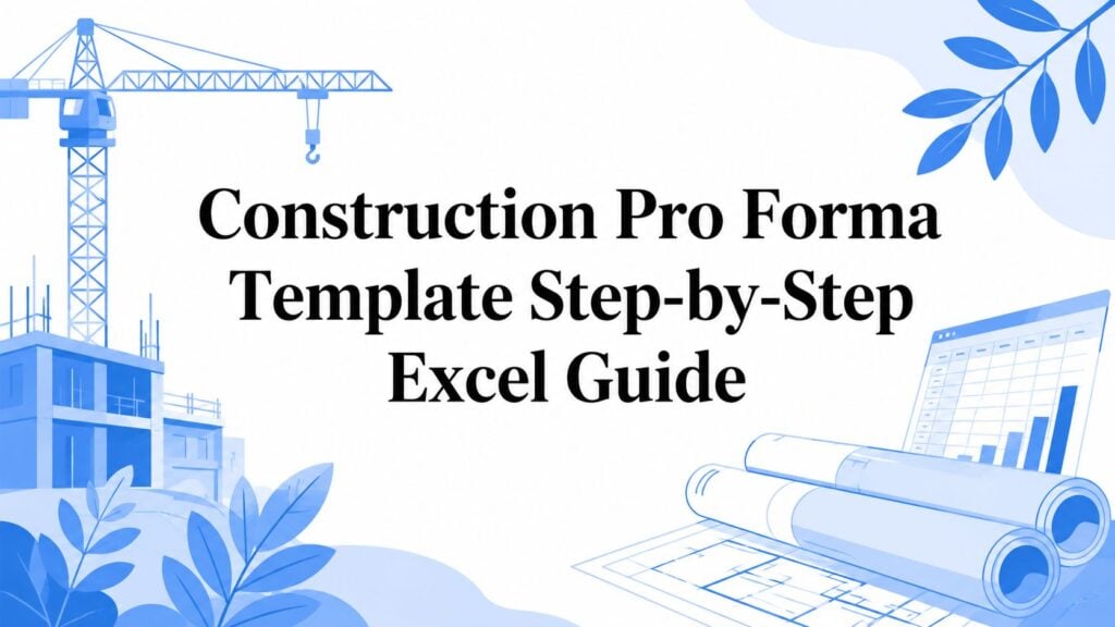 Construction Pro Forma Template Step-by-Step Excel Guide