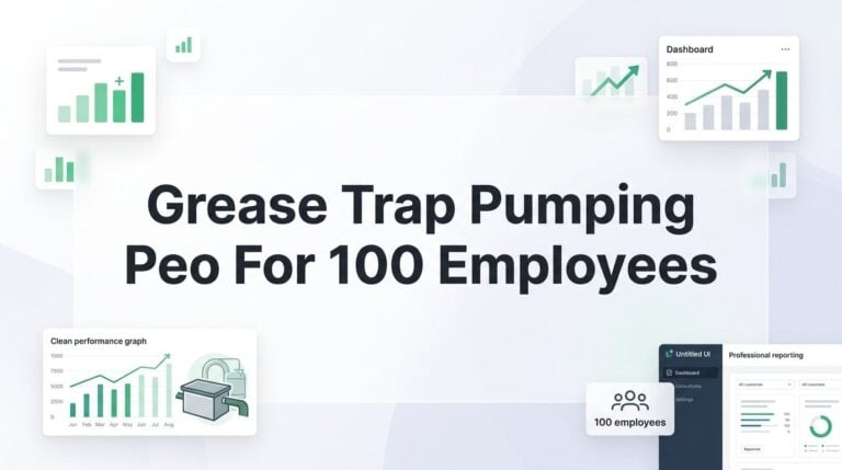 7 Strategies for Grease Trap Pumping Companies to Get More From a PEO at 100 Employees