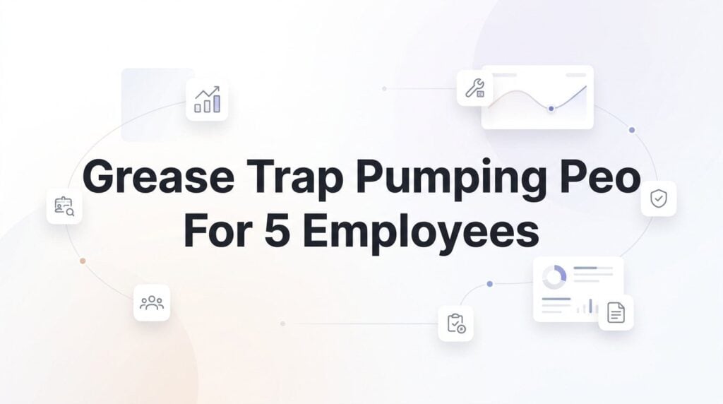 7 Smart Strategies for Grease Trap Pumping Companies Using a PEO with 5 Employees