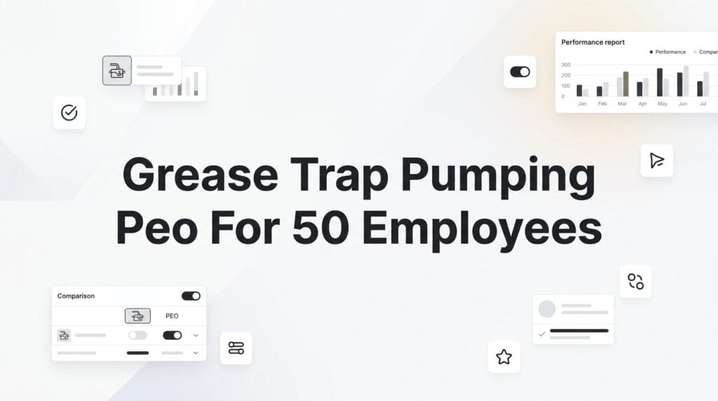 7 Smart Strategies for Grease Trap Pumping Companies Using a PEO at 50 Employees