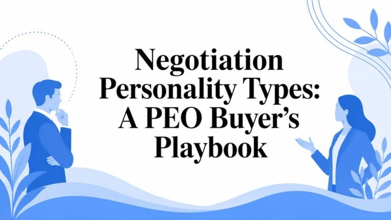 Negotiation Personality Types: A PEO Buyer’s Playbook