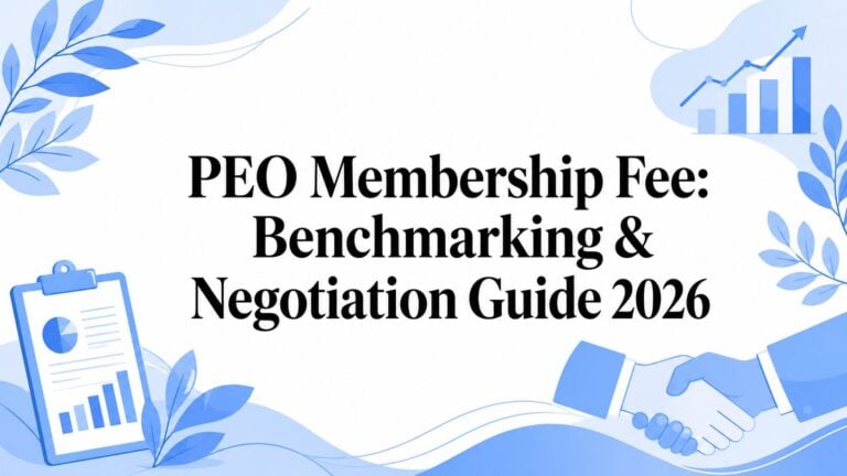PEO Membership Fee: Benchmarking & Negotiation Guide 2026