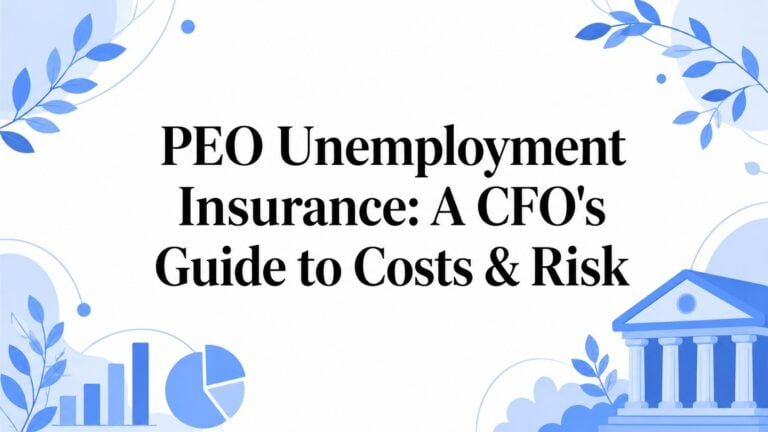 PEO Unemployment Insurance: A CFO’s Guide to Costs & Risk