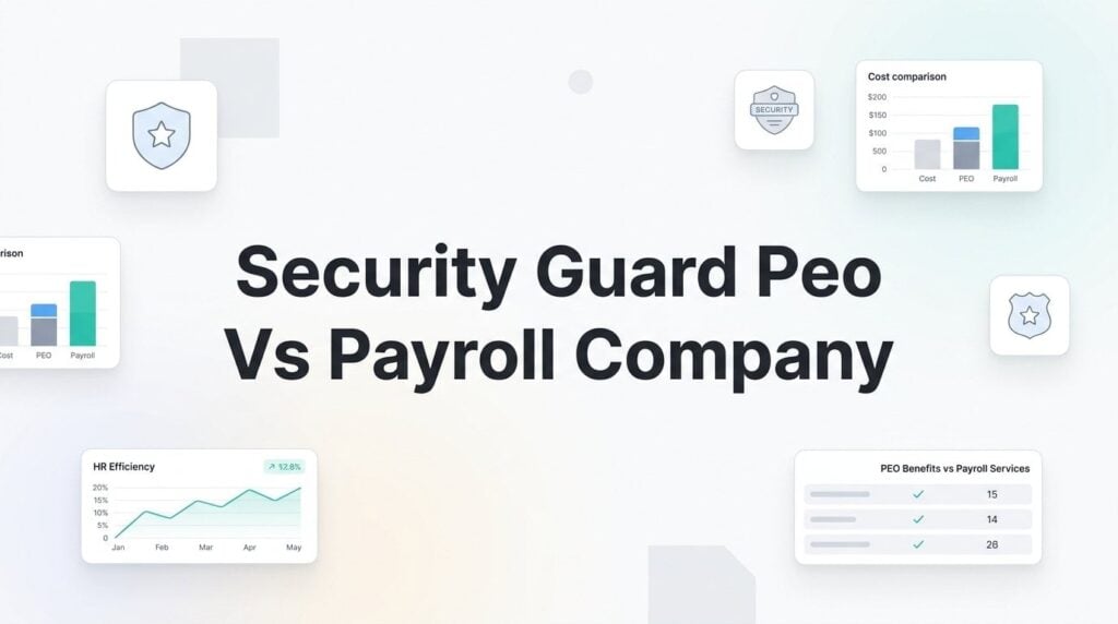Security Guard Company: PEO vs. Payroll Company — Which Actually Makes Sense?