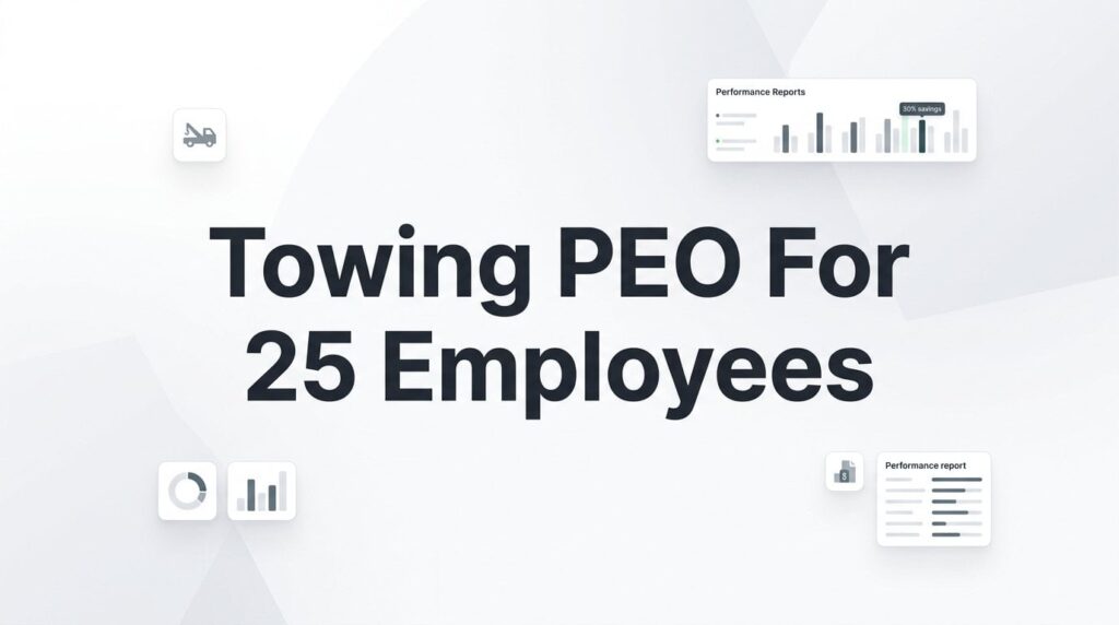 7 Strategies for Towing Companies with 25 Employees Evaluating a PEO