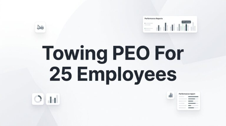 7 Strategies for Towing Companies with 25 Employees Evaluating a PEO