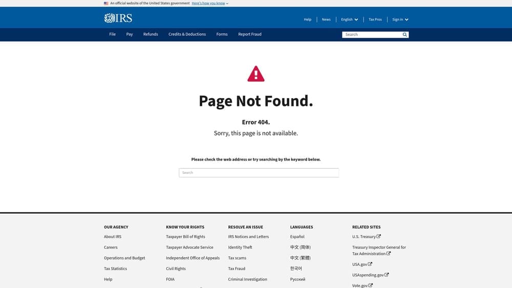 Screenshot of IRS CPEO Registry website