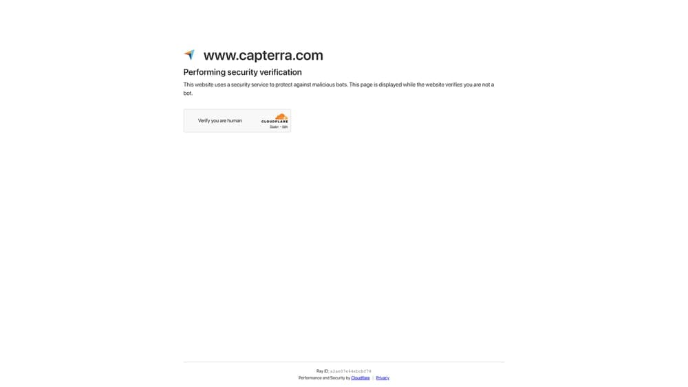 Screenshot of Capterra website