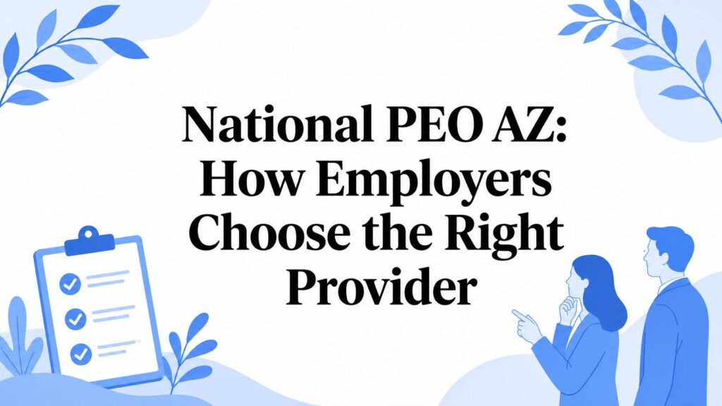 National PEO AZ: How Employers Choose the Right Provider