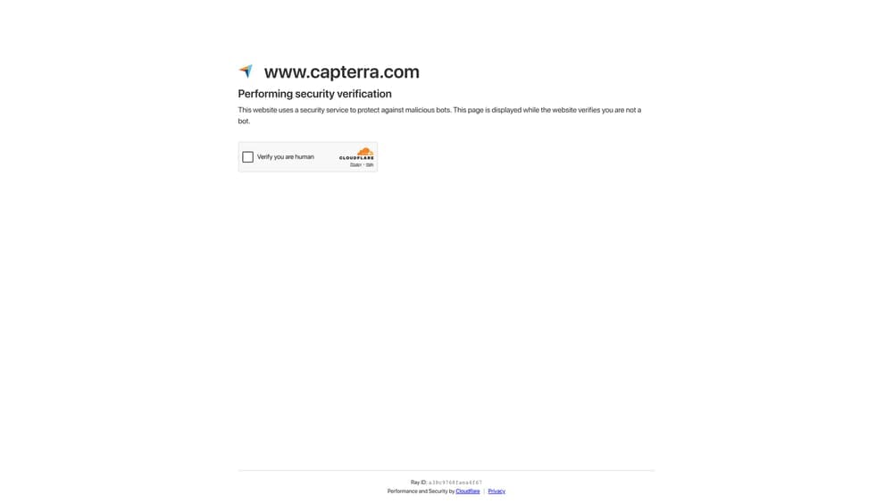 Screenshot of Capterra website