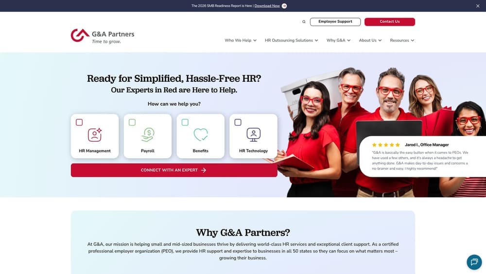 Screenshot of G&A Partners website